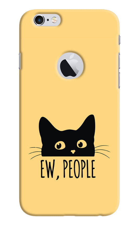 Ew People Catitude iPhone 6 Logocut Hard Case Back Cover by Casekaro