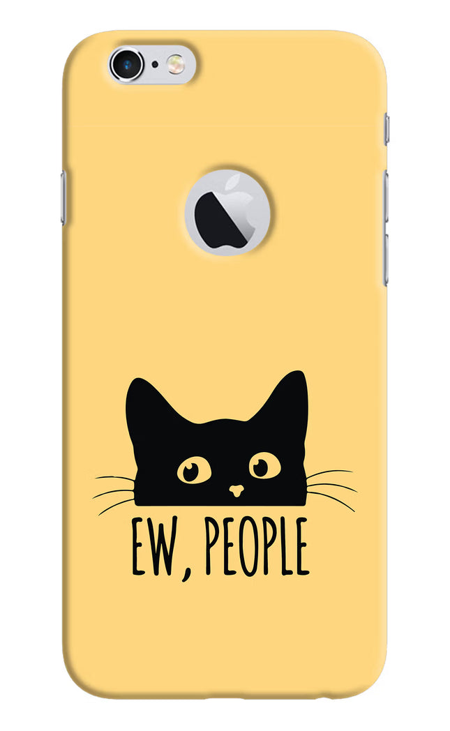 Ew People Catitude iPhone 6 Logocut Hard Case Back Cover by Casekaro