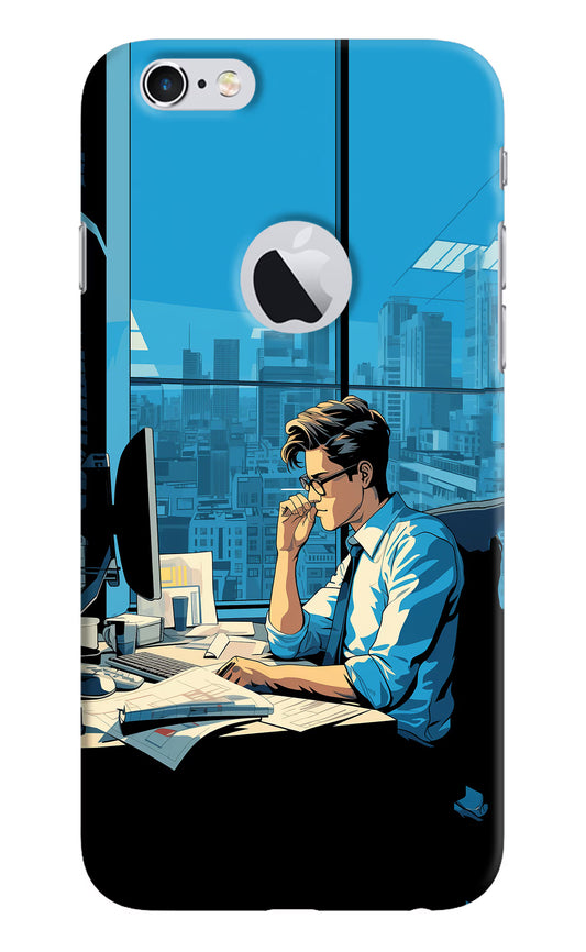 Focused Hustler (AI Generated) iPhone 6 Logocut Hard Case Back Cover by Casekaro
