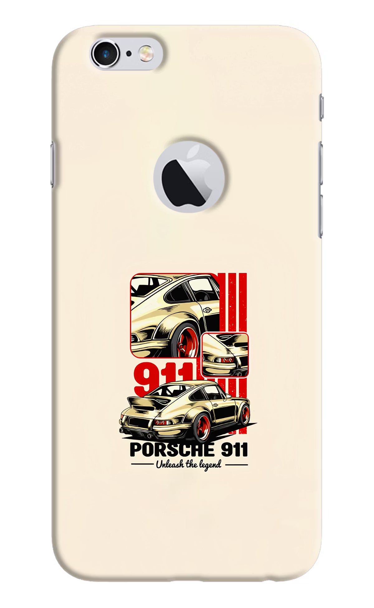 Classic Porsche 911 iPhone 6 Logocut Hard Case Back Cover by Casekaro