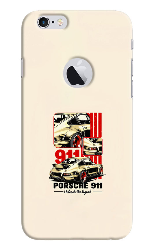 Classic Porsche 911 iPhone 6 Logocut Hard Case Back Cover by Casekaro