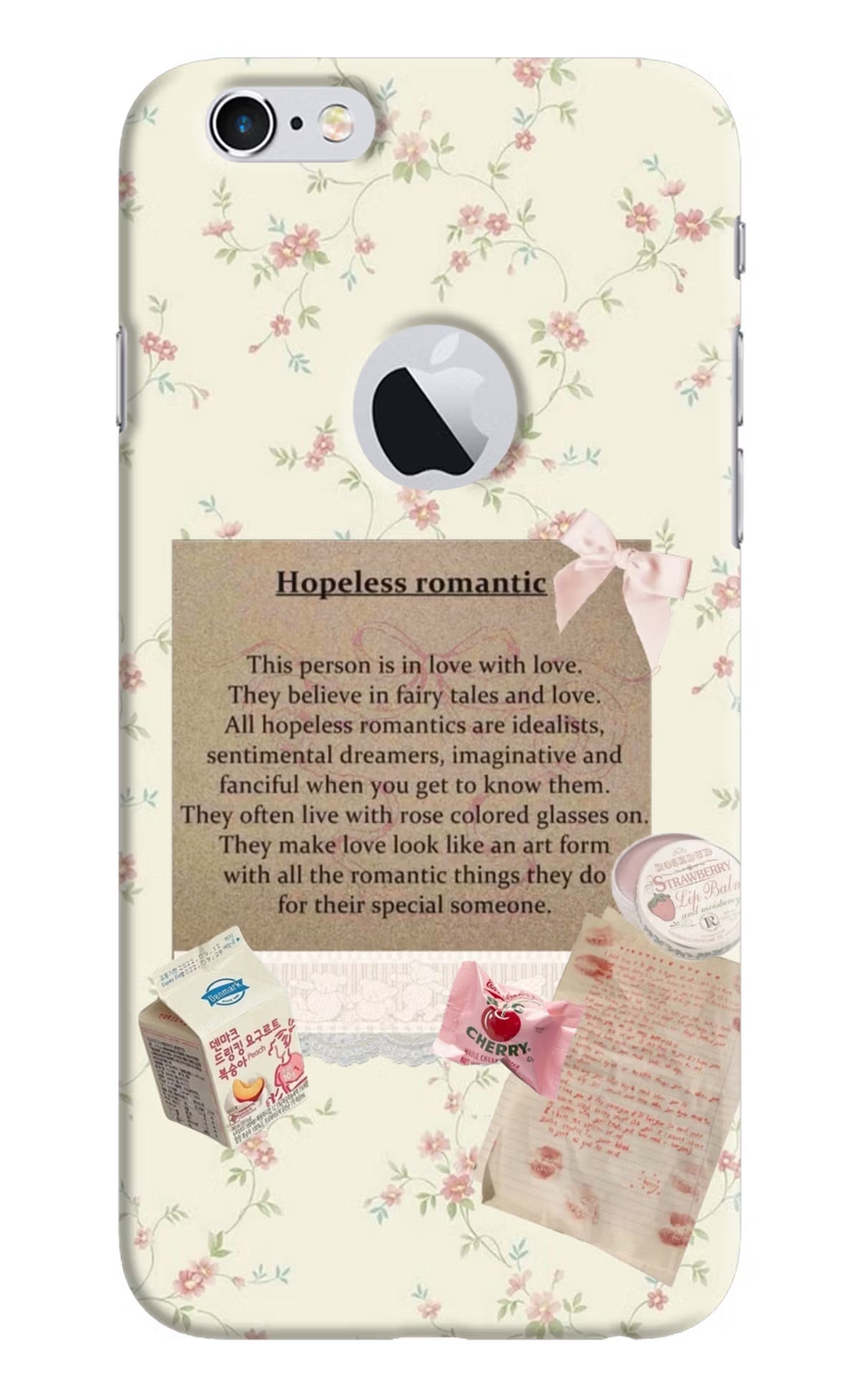 Hopeless Romantic iPhone 6 Logocut Hard Case Back Cover by Casekaro