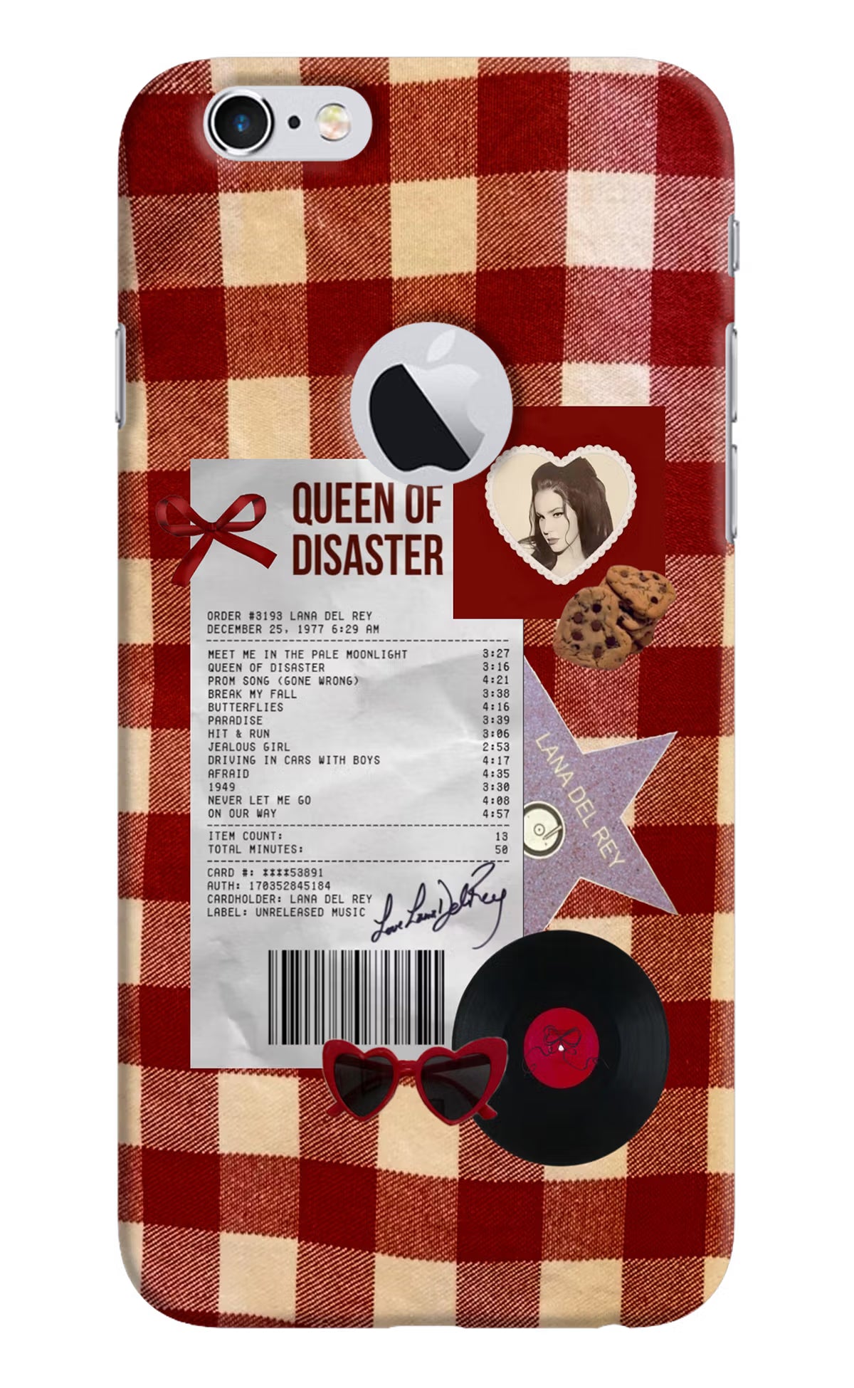 Queen of Disaster iPhone 6 Logocut Hard Case Back Cover by Casekaro