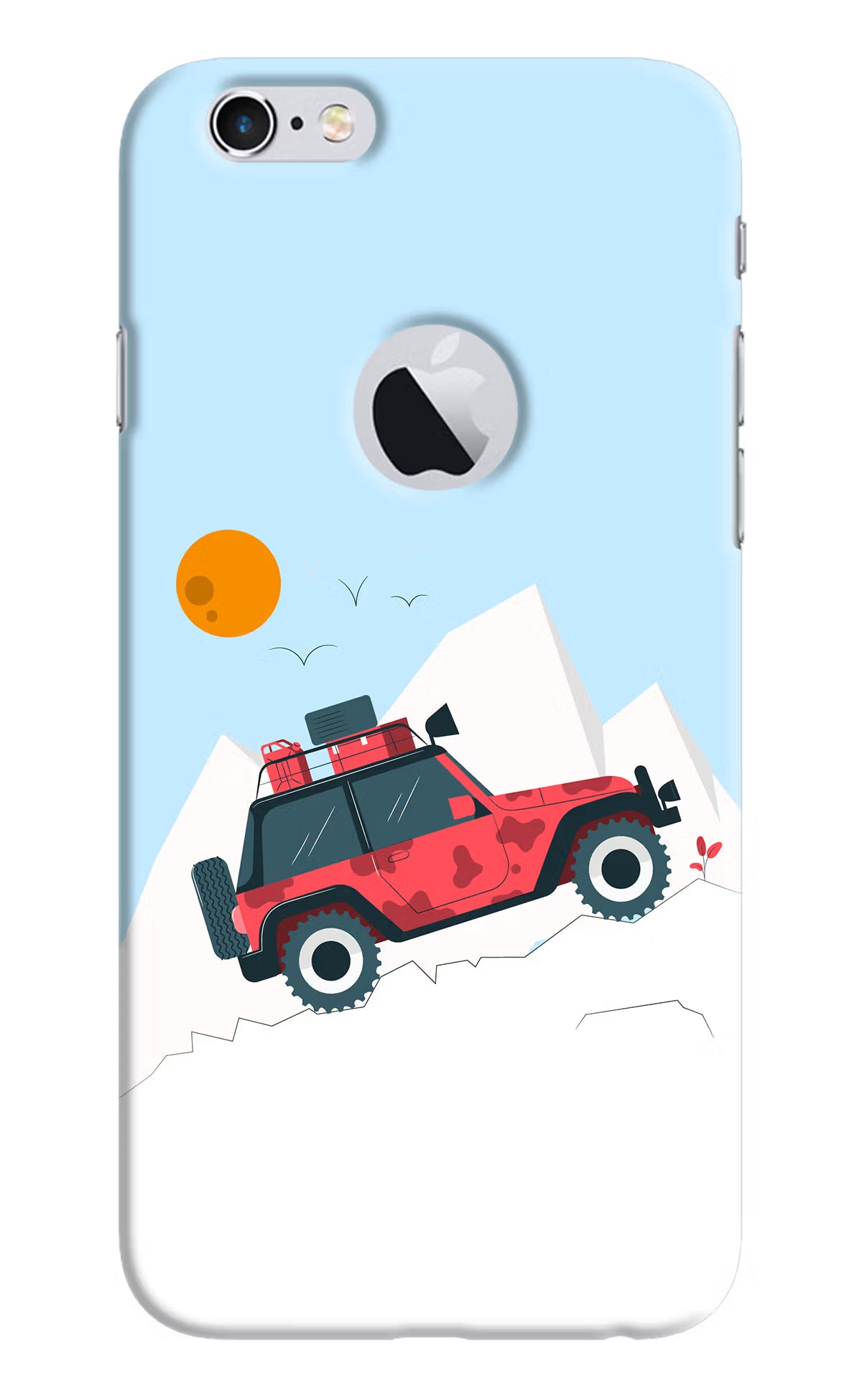 Mountain Trail Beast iPhone 6 Logocut Hard Case Back Cover by Casekaro