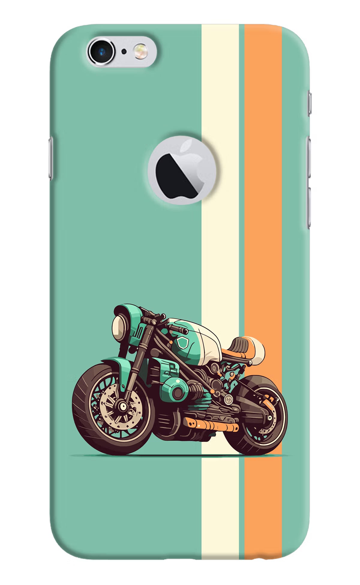Striped Moto Drift iPhone 6 Logocut Hard Case Back Cover by Casekaro