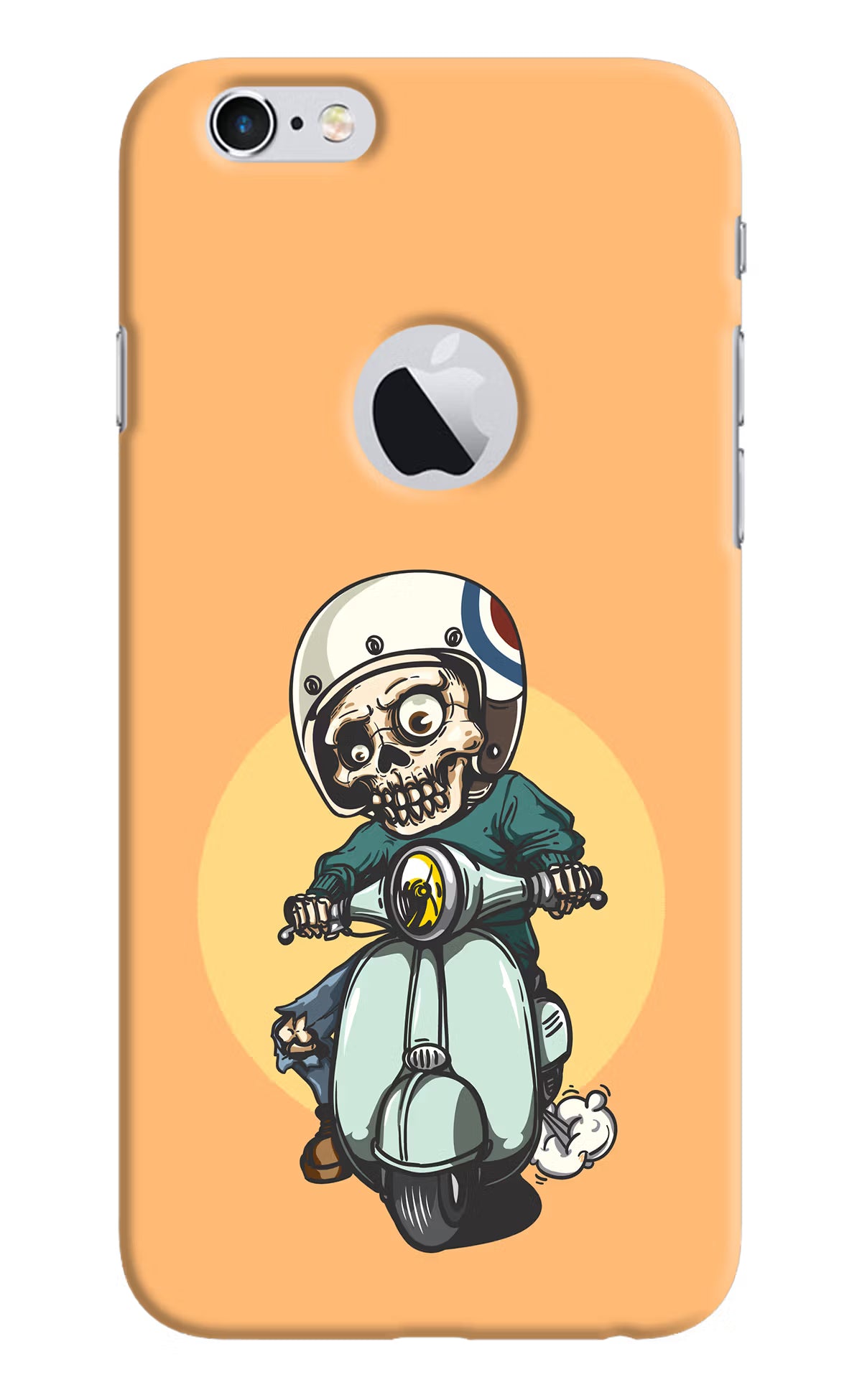 Undead Biker iPhone 6 Logocut Hard Case Back Cover by Casekaro