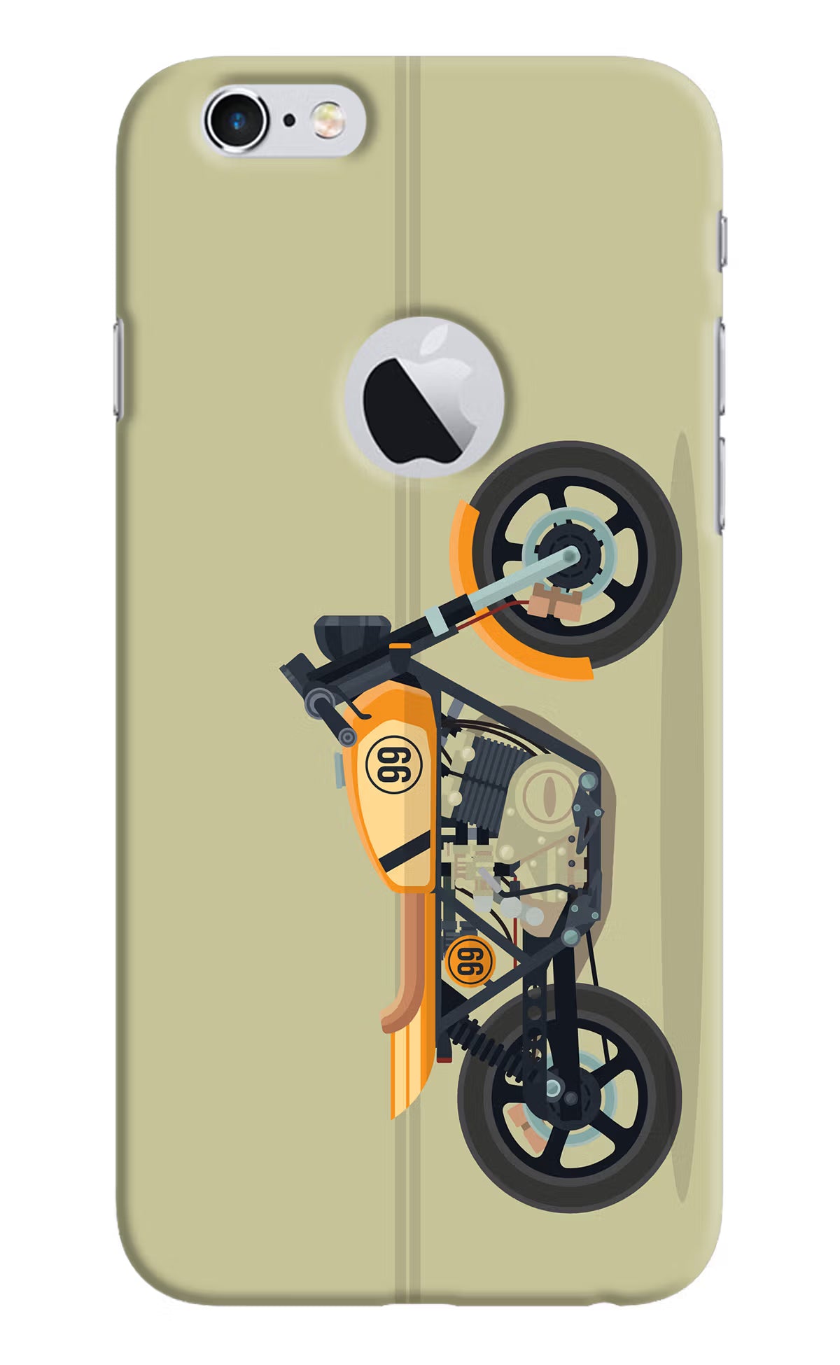 Vertical Speedster iPhone 6 Logocut Hard Case Back Cover by Casekaro