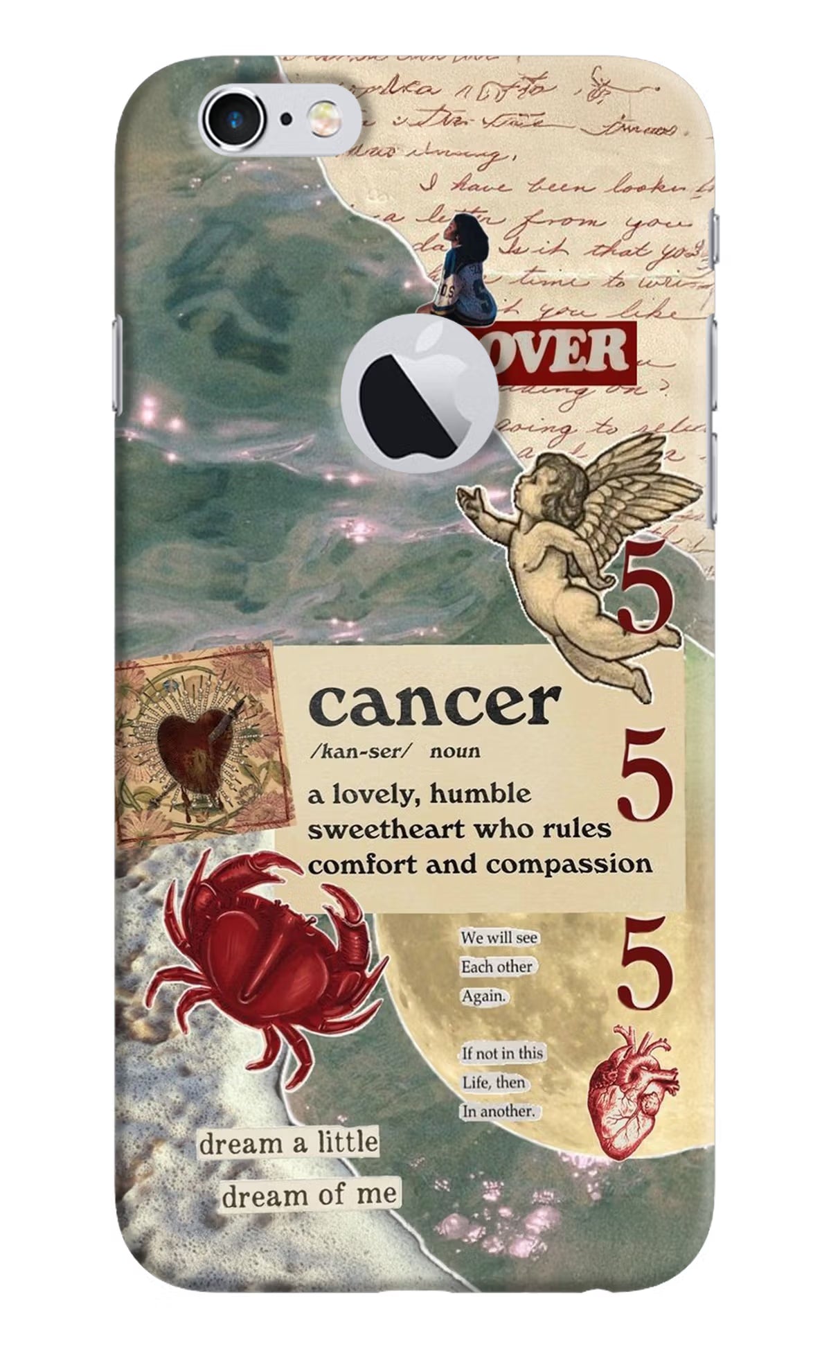 Cancer Zodiac iPhone 6 Logocut Hard Case Back Cover by Casekaro