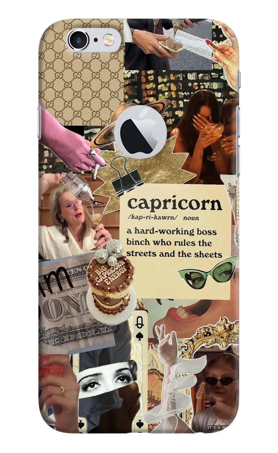 Capricorn Zodiac iPhone 6 Logocut Back Cover, Hard case