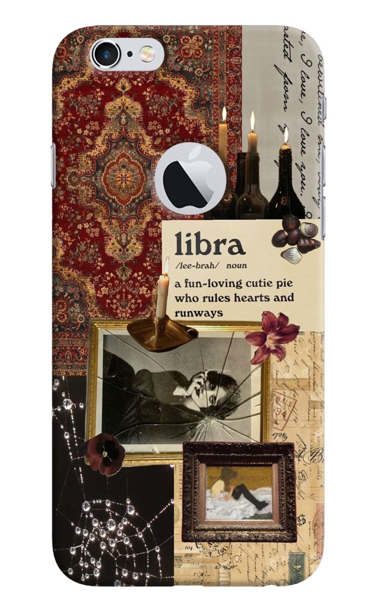 Libra Zodiac iPhone 6 Logocut Hard Case Back Cover by Casekaro