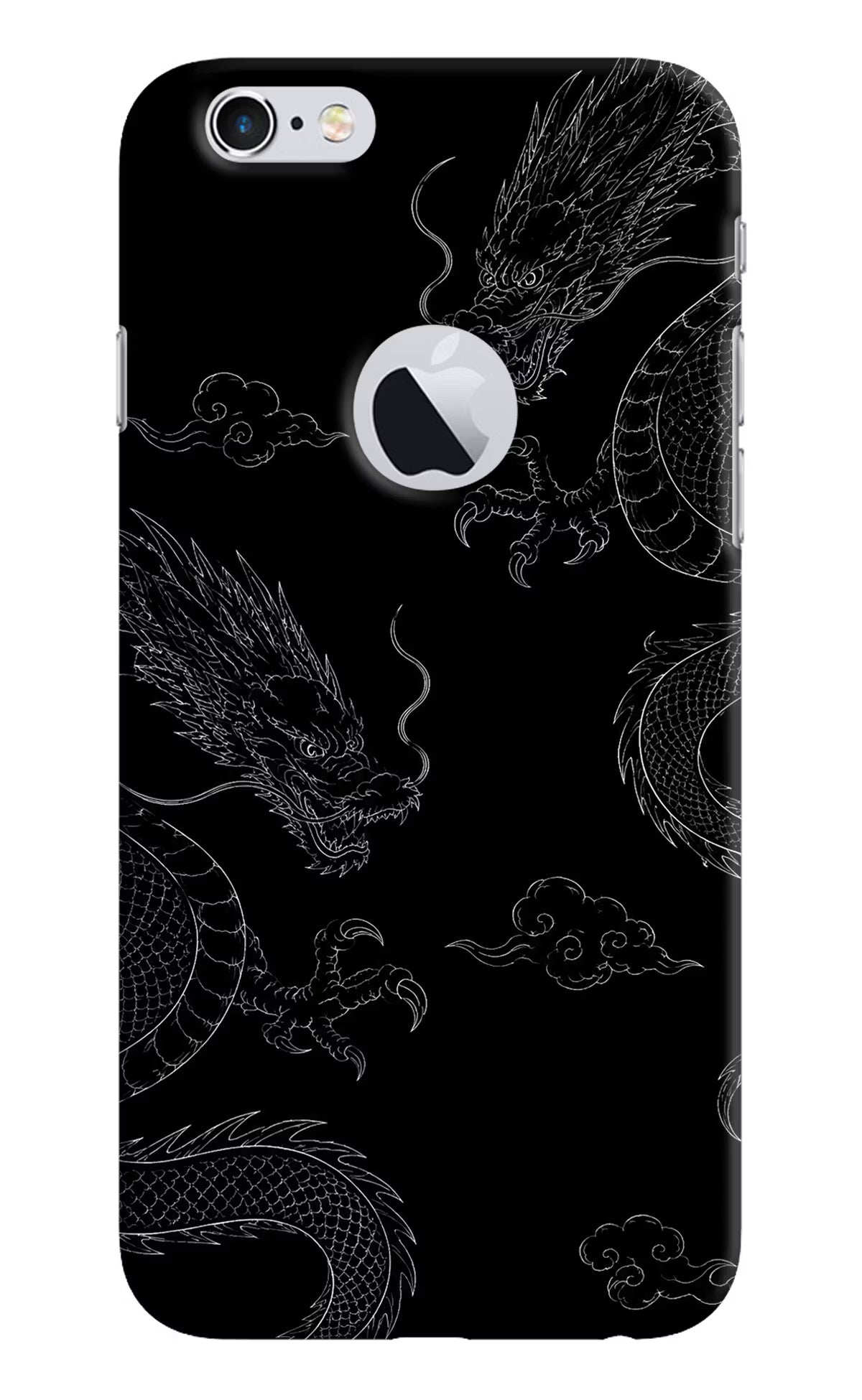 Twin Dragons iPhone 6 Logocut Hard Case Back Cover by Casekaro