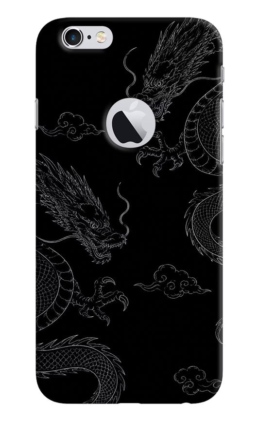 Twin Dragons iPhone 6 Logocut Hard Case Back Cover by Casekaro