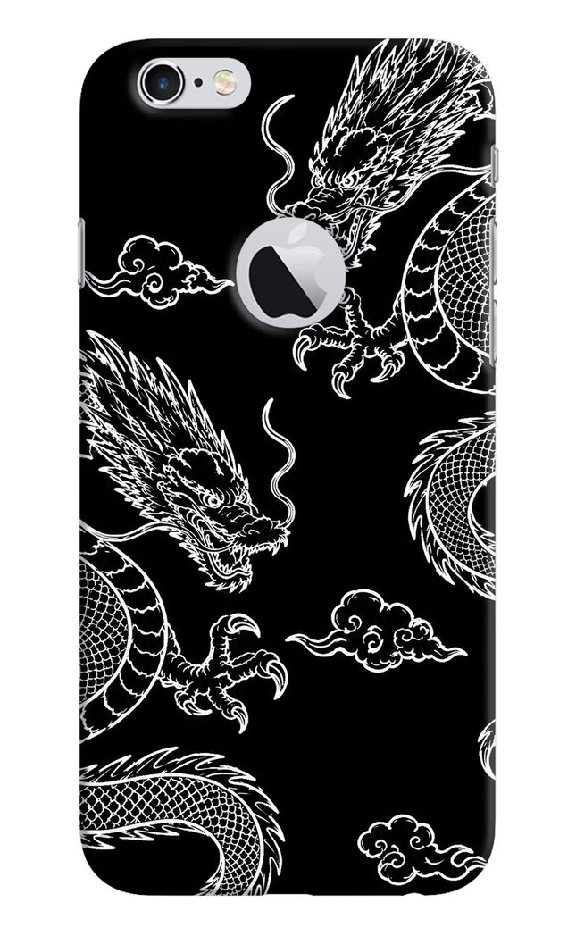 Twin Dragons iPhone 6 Logocut Hard Case Back Cover by Casekaro