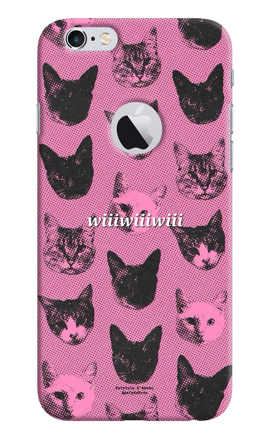 Pink Cats iPhone 6 Logocut Back Cover, Hard case