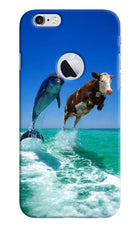 Dolphin vs Cow iPhone 6 Logocut Hard Case Back Cover by Casekaro