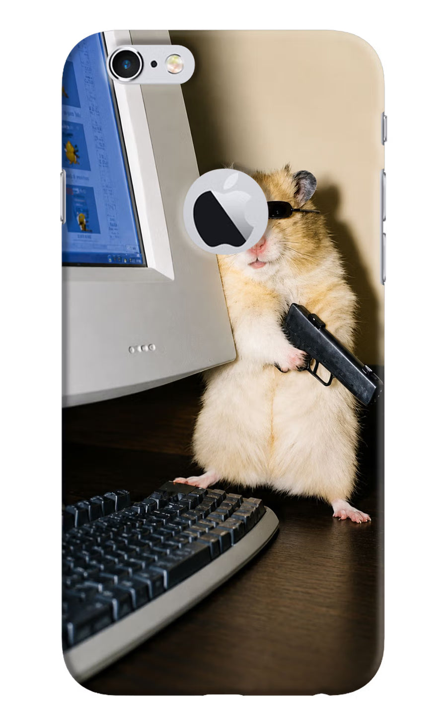 Hacker Hamster iPhone 6 Logocut Back Cover, Hard case