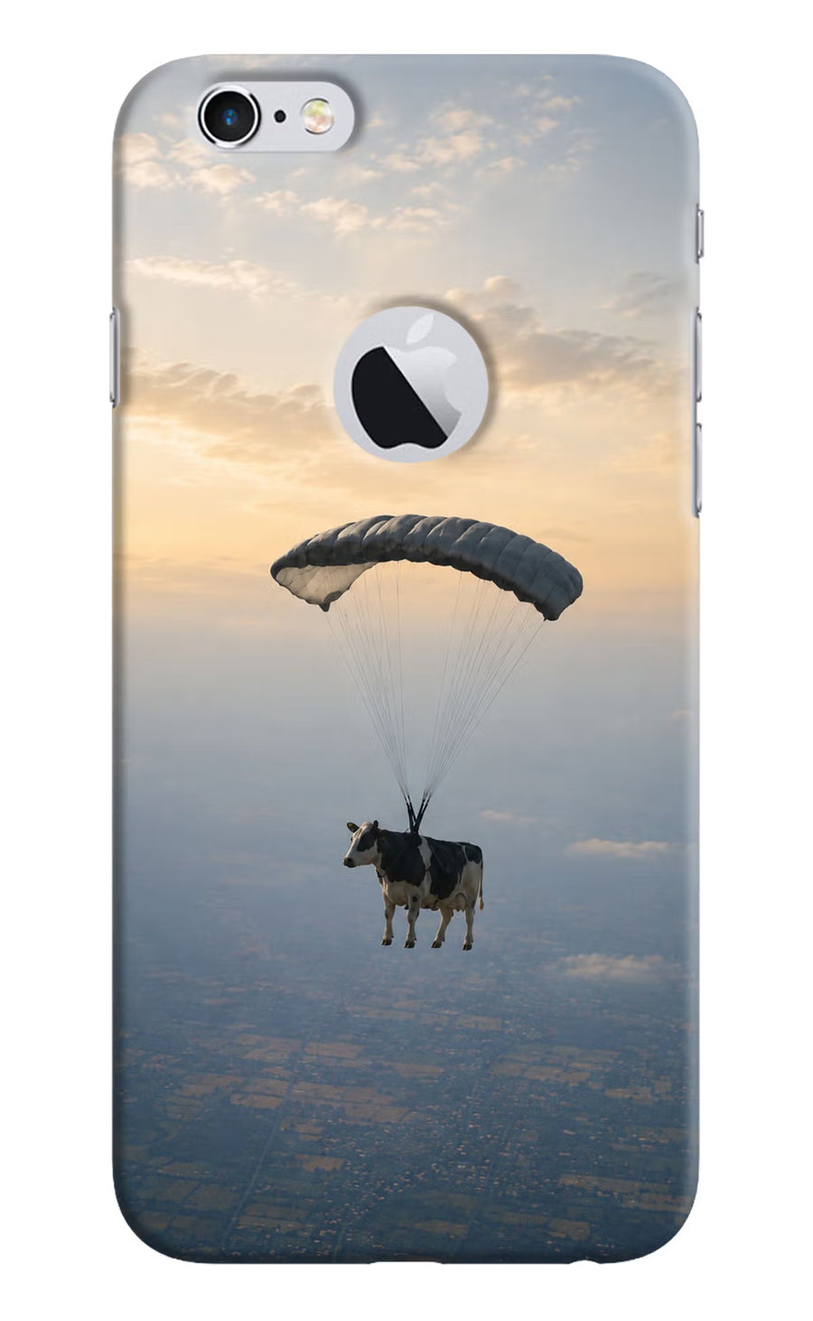 Skydiving Cow iPhone 6 Logocut Back Cover, Hard case