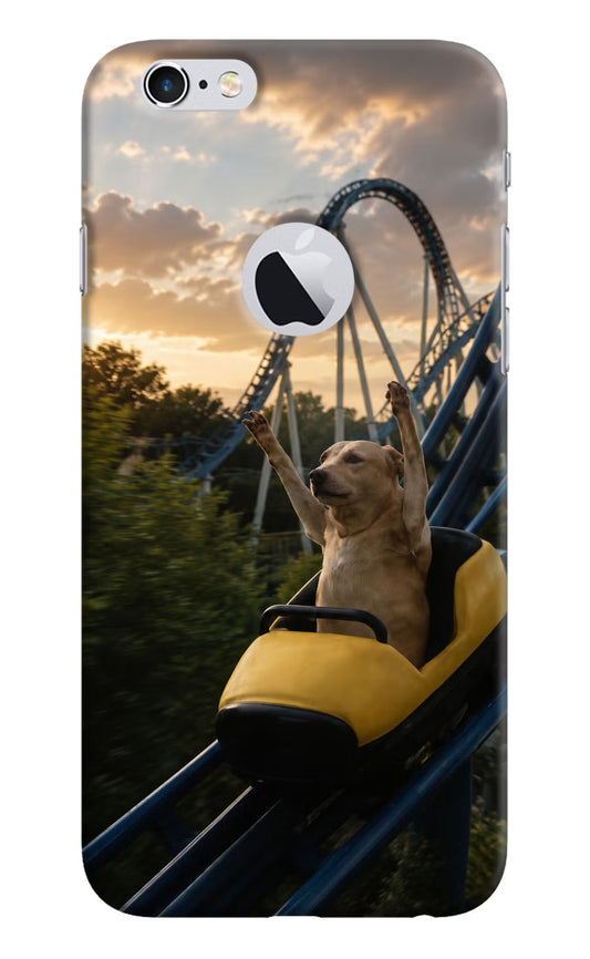 Rollercoaster Dog iPhone 6 Logocut Hard Case Back Cover by Casekaro