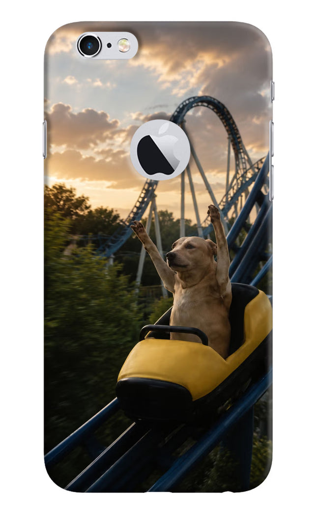 Rollercoaster Dog iPhone 6 Logocut Hard Case Back Cover by Casekaro