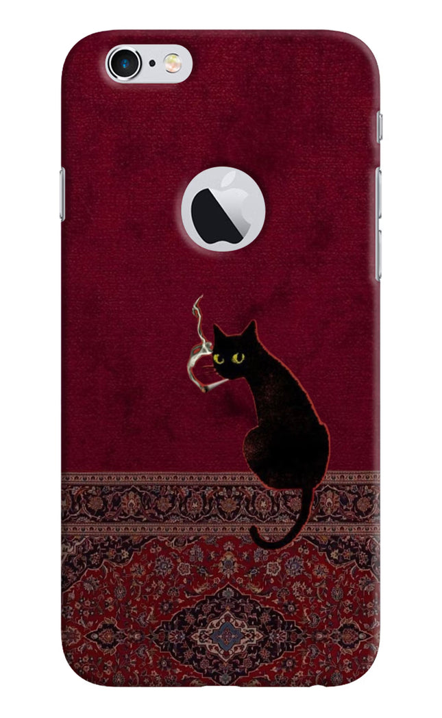 Midnight Cat iPhone 6 Logocut Hard Case Back Cover by Casekaro