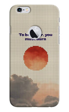 Pixel Sun iPhone 6 Logocut Hard Case Back Cover by Casekaro