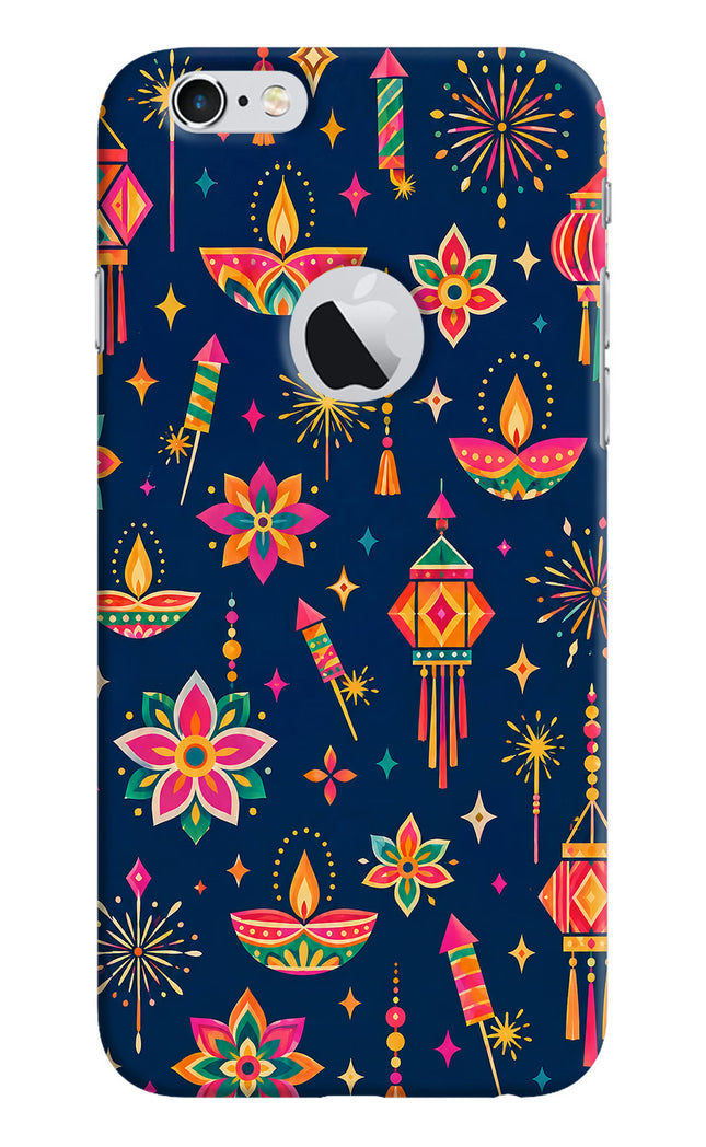Festive Pop iPhone 6 Logocut Hard Case Back Cover by Casekaro