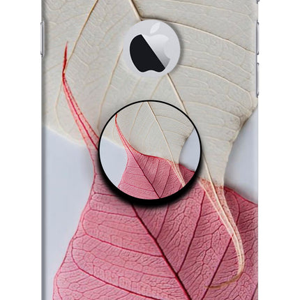 White Pink Leaf iPhone 6 Logocut Pop Case by Casekaro