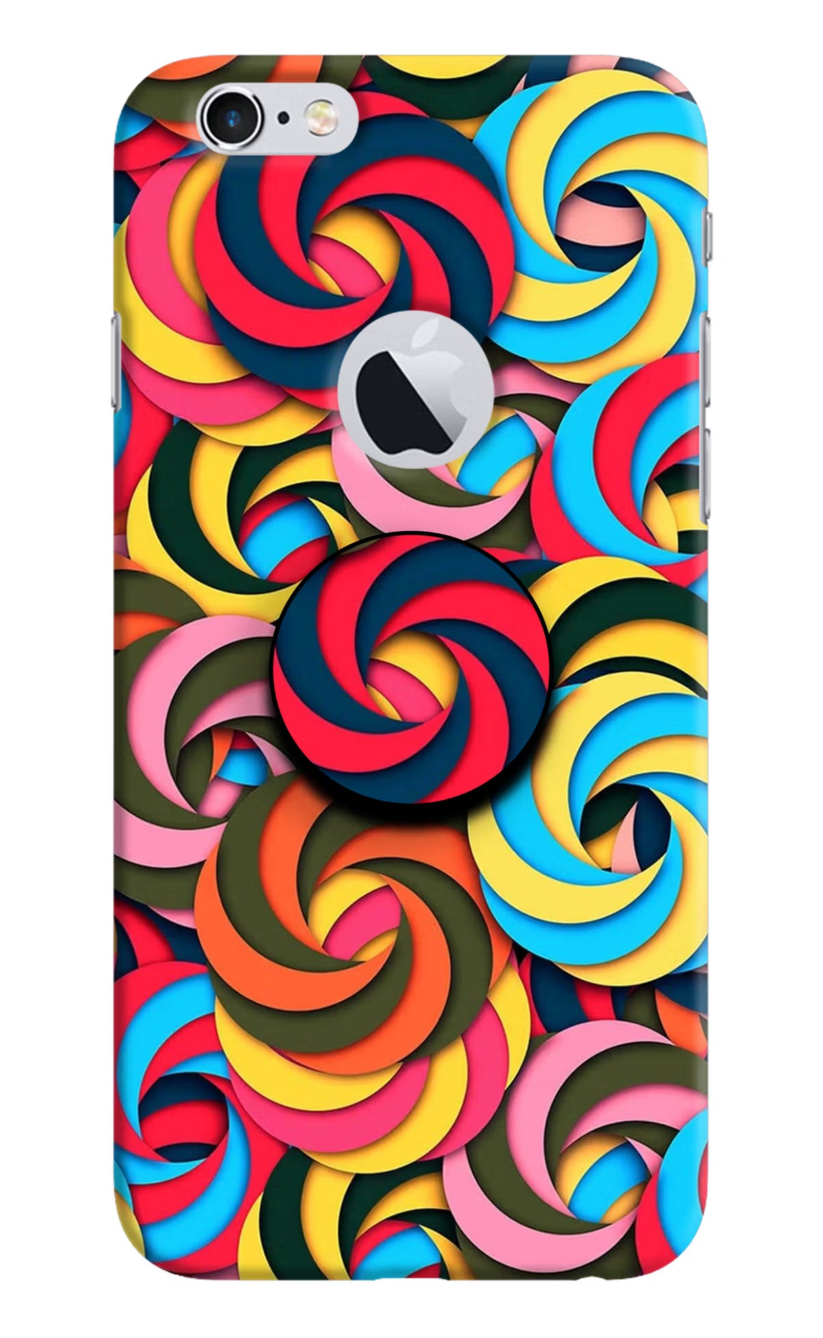 Spiral Pattern iPhone 6 Logocut Pop Case by Casekaro