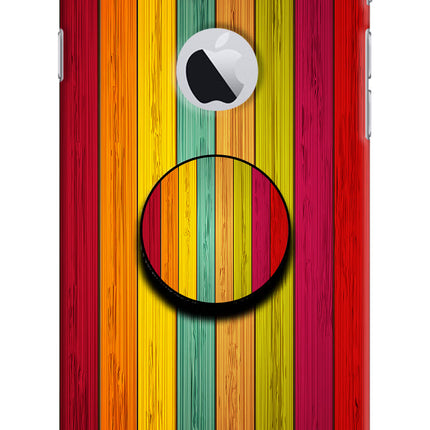 Multicolor Wooden iPhone 6 Logocut Pop Case by Casekaro