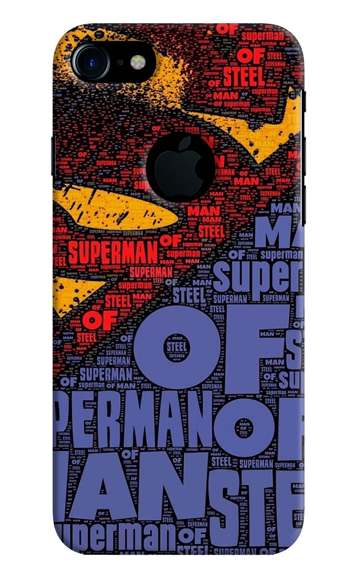 Superman iPhone 7 Logocut Hard Case Back Cover by Casekaro