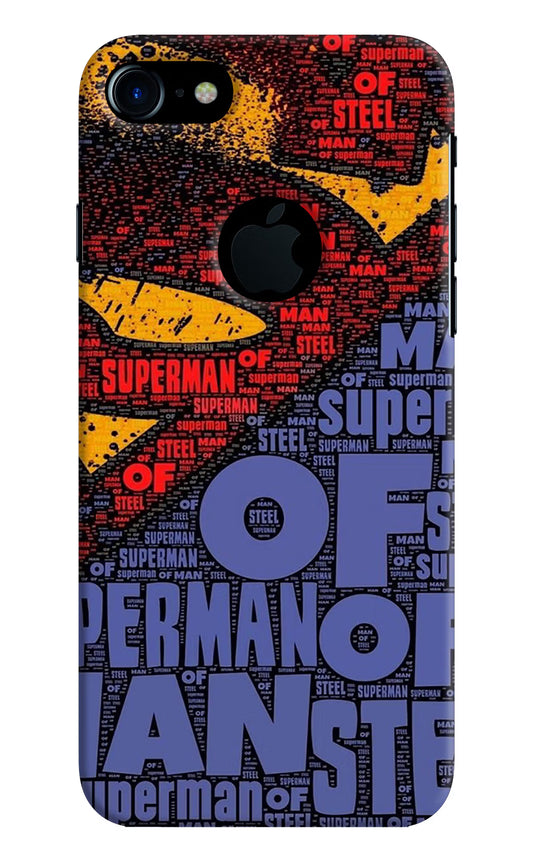 Superman iPhone 7 Logocut Hard Case Back Cover by Casekaro