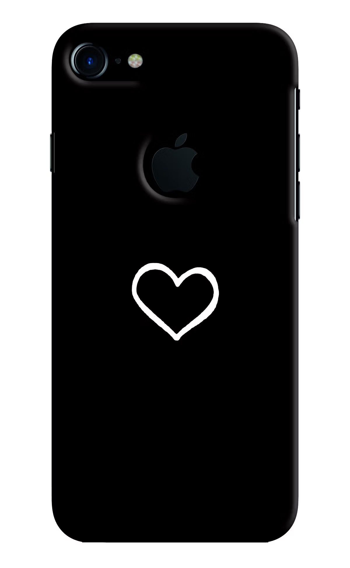 Heart iPhone 7 Logocut Hard Case Back Cover by Casekaro