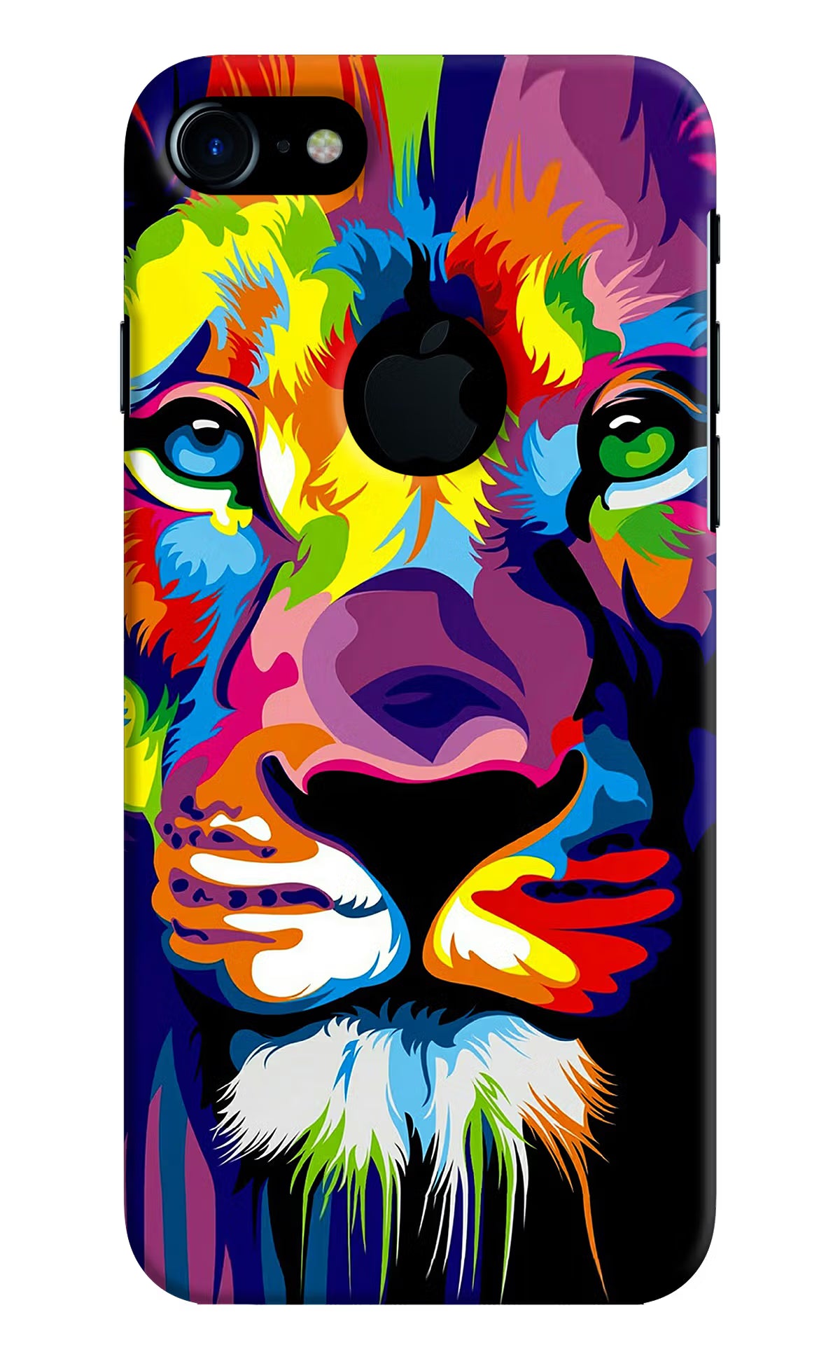 Lion iPhone 7 Logocut Hard Case Back Cover by Casekaro