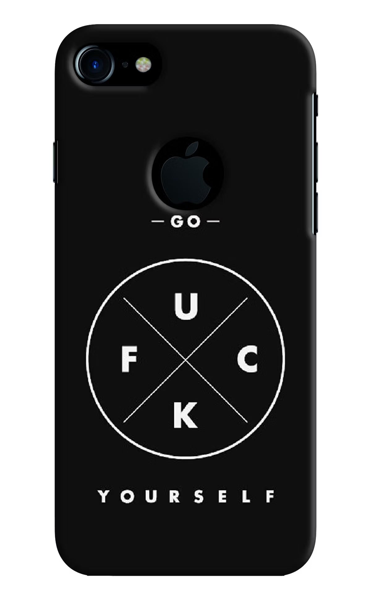 Go Fuck Yourself iPhone 7 Logocut Hard Case Back Cover by Casekaro