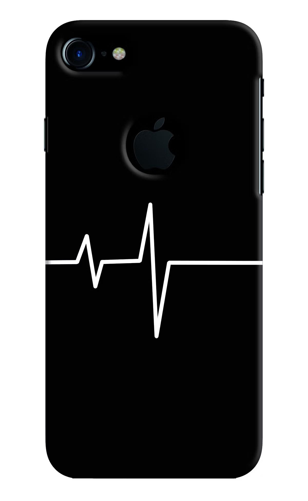 Heart Beats iPhone 7 Logocut Hard Case Back Cover by Casekaro