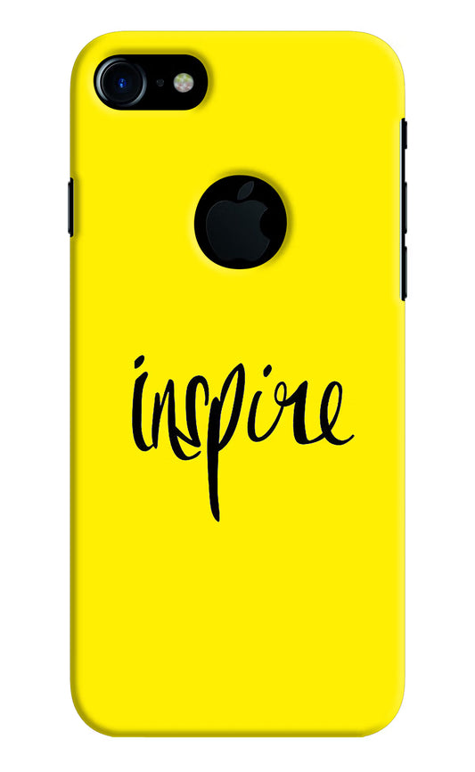 Inspire iPhone 7 Logocut Hard Case Back Cover by Casekaro