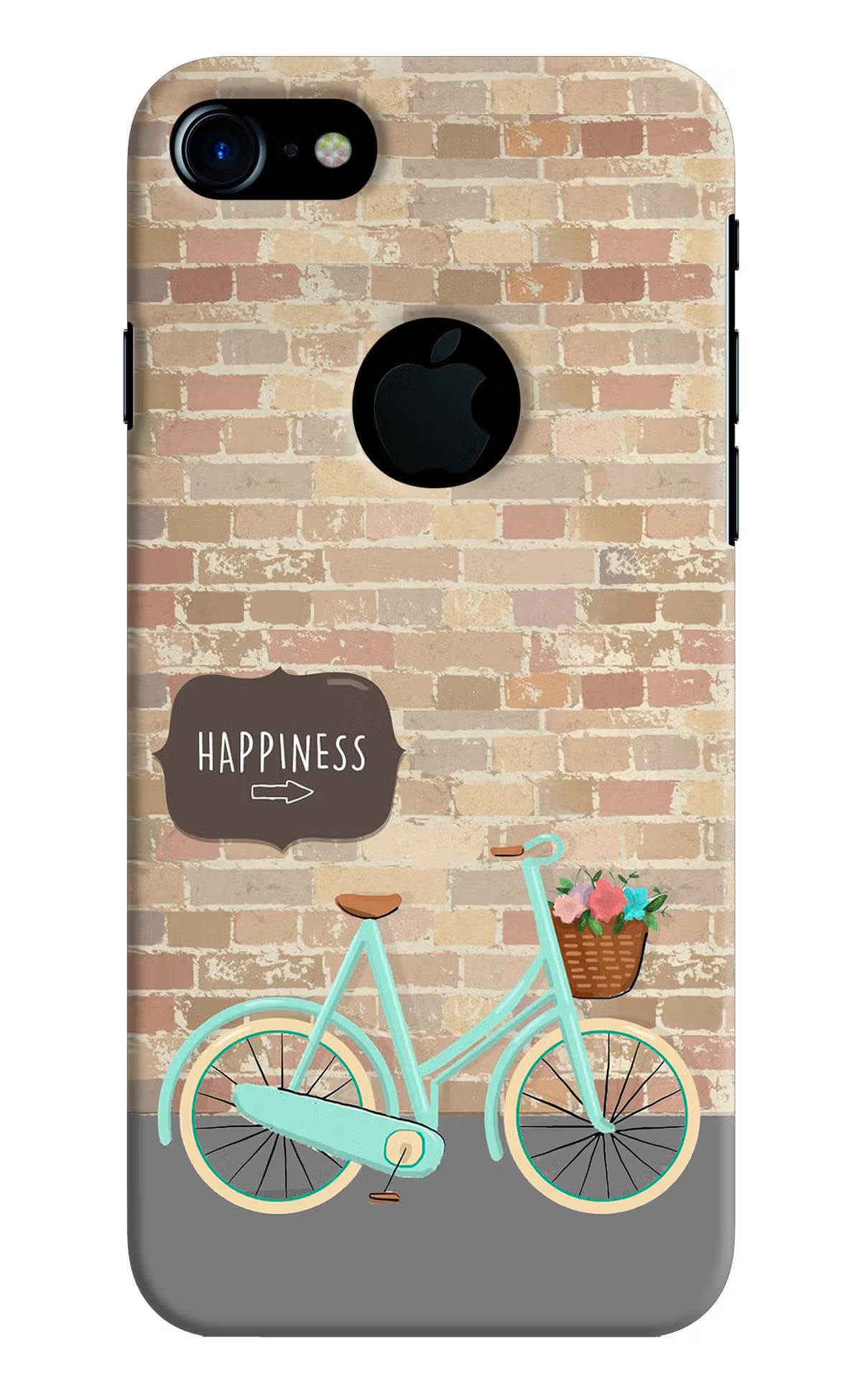 Happiness Artwork iPhone 7 Logocut Hard Case Back Cover by Casekaro