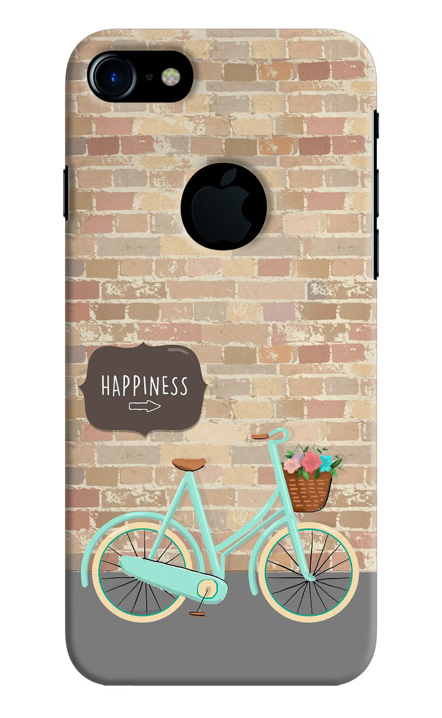 Happiness Artwork iPhone 7 Logocut Back Cover, Hard case