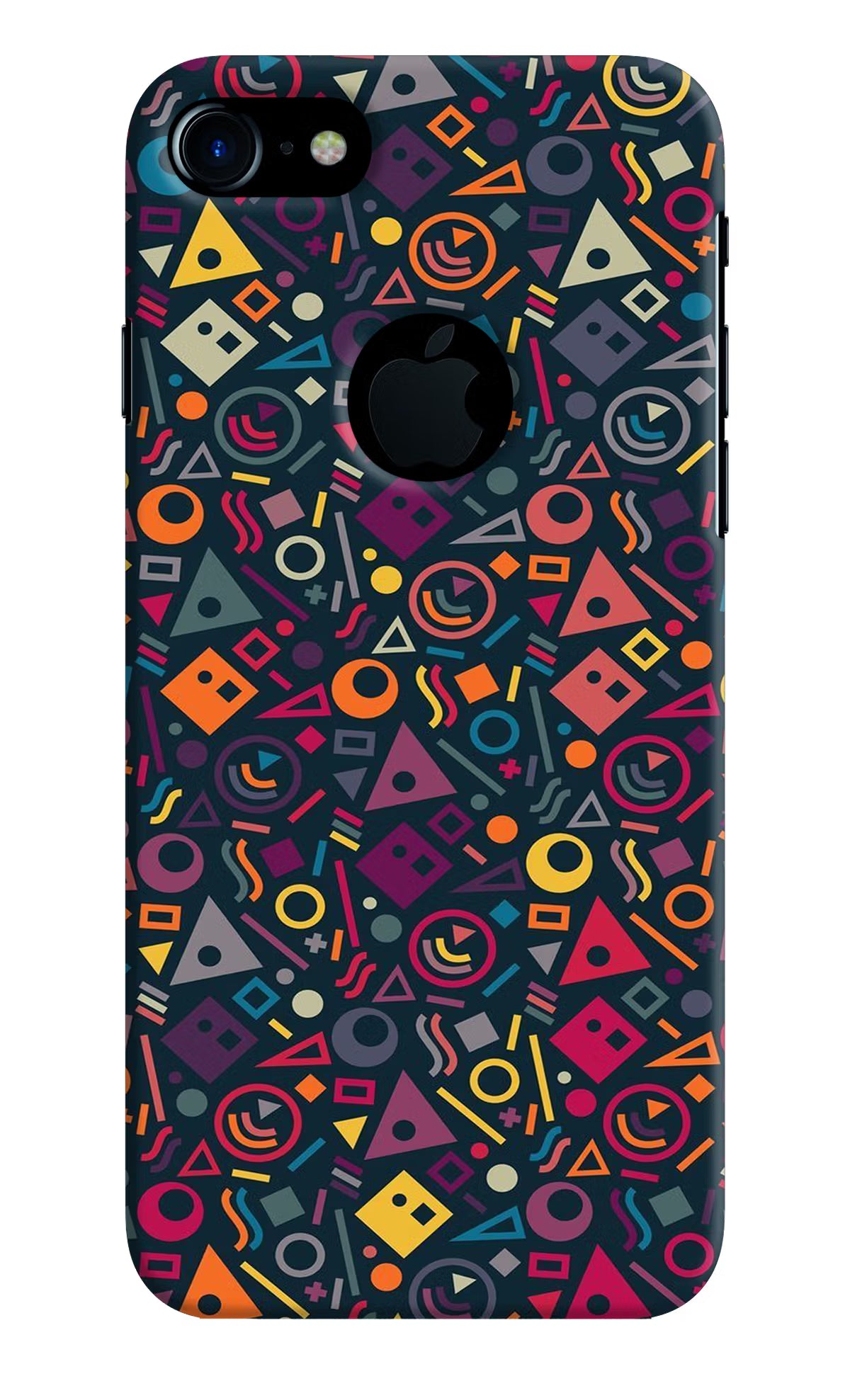 Geometric Abstract iPhone 7 Logocut Hard Case Back Cover by Casekaro