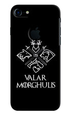 Valar Morghulis | Game Of Thrones iPhone 7 Logocut Hard Case Back Cover by Casekaro