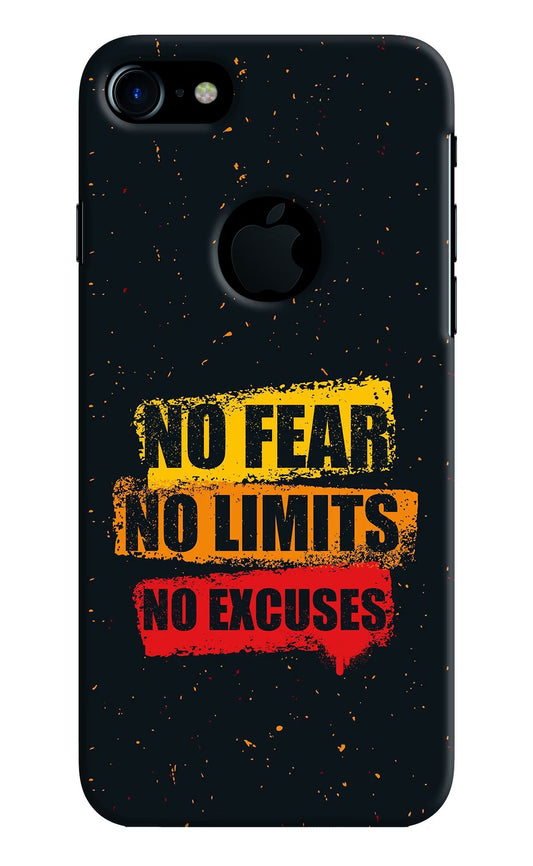 No Fear No Limits No Excuse iPhone 7 Logocut Hard Case Back Cover by Casekaro