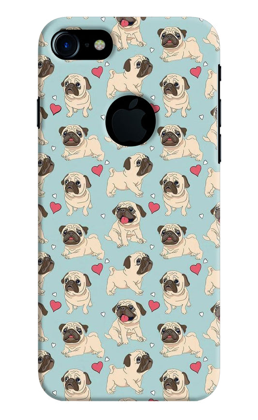 Pug Dog iPhone 7 Logocut Hard Case Back Cover by Casekaro
