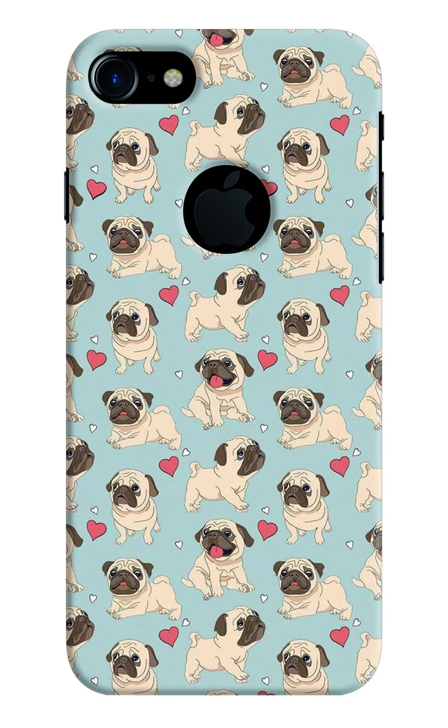 Pug Dog iPhone 7 Logocut Back Cover, Hard case