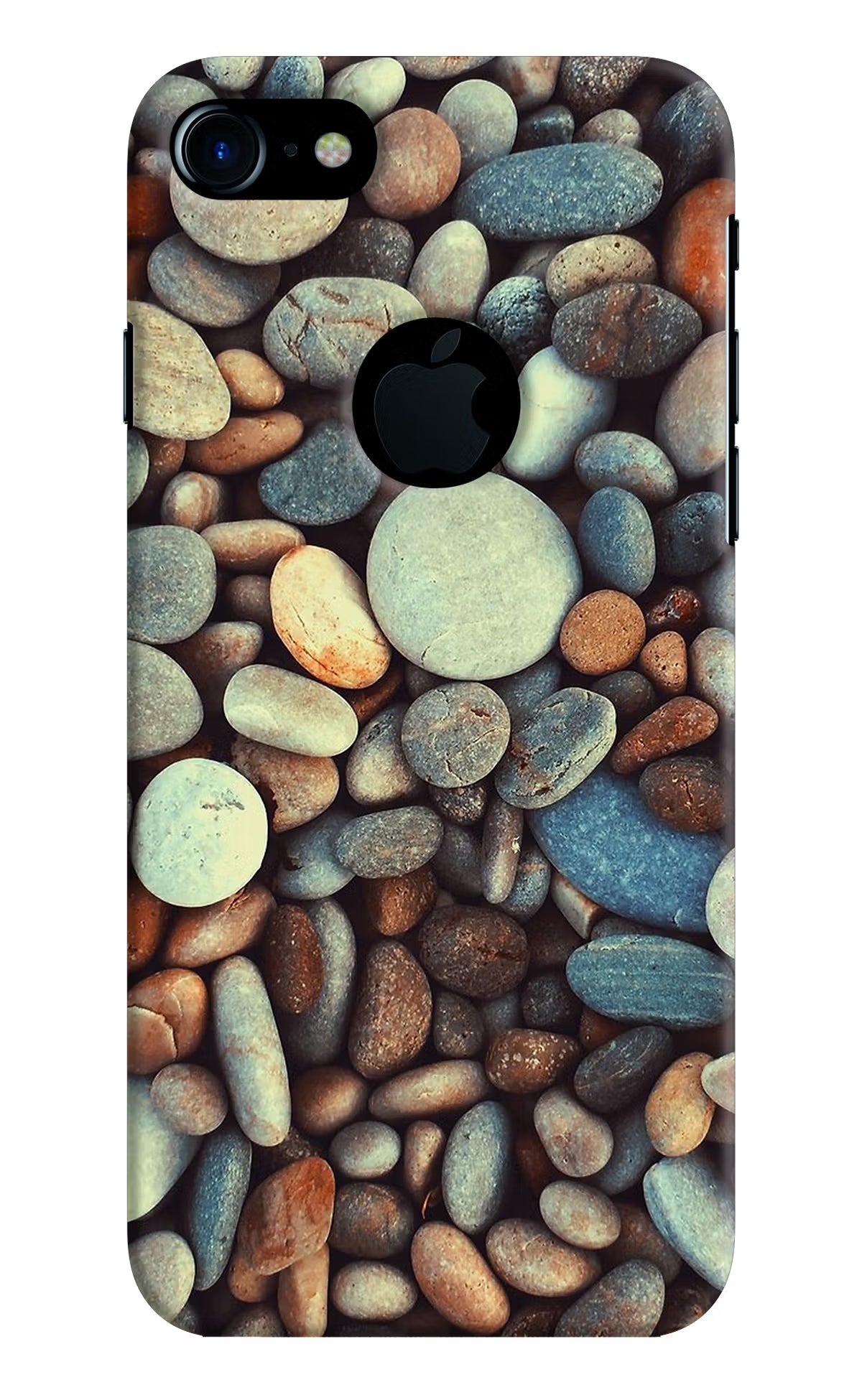 Pebble iPhone 7 Logocut Hard Case Back Cover by Casekaro