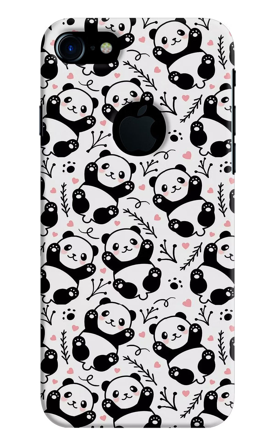 Cute Panda iPhone 7 Logocut Back Cover, Hard case