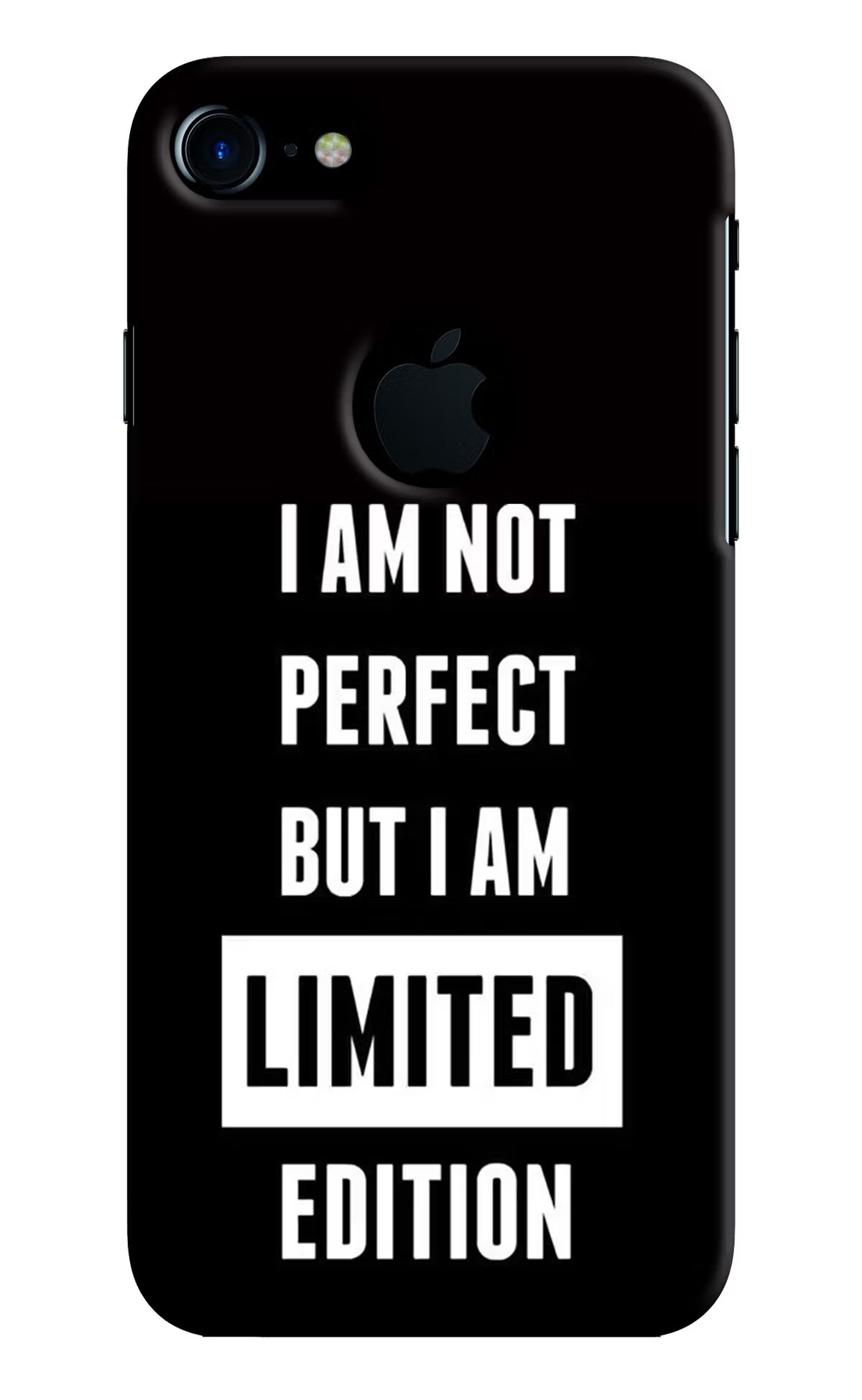 I Am Not Perfect But I Am Limited Edition iPhone 7 Logocut Hard Case Back Cover by Casekaro