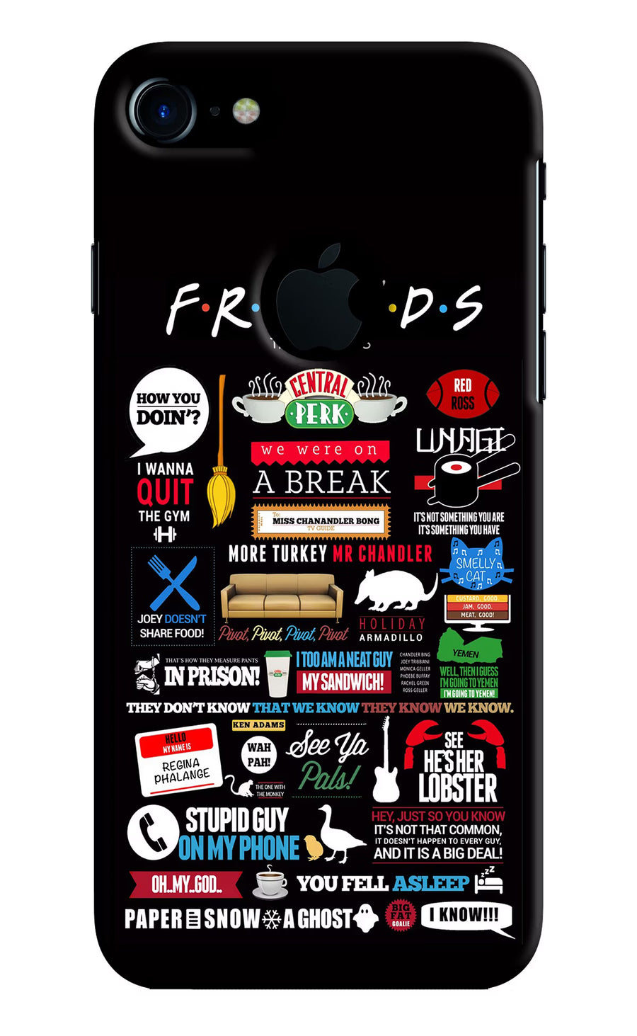 FRIENDS iPhone 7 Logocut Back Cover, Hard case