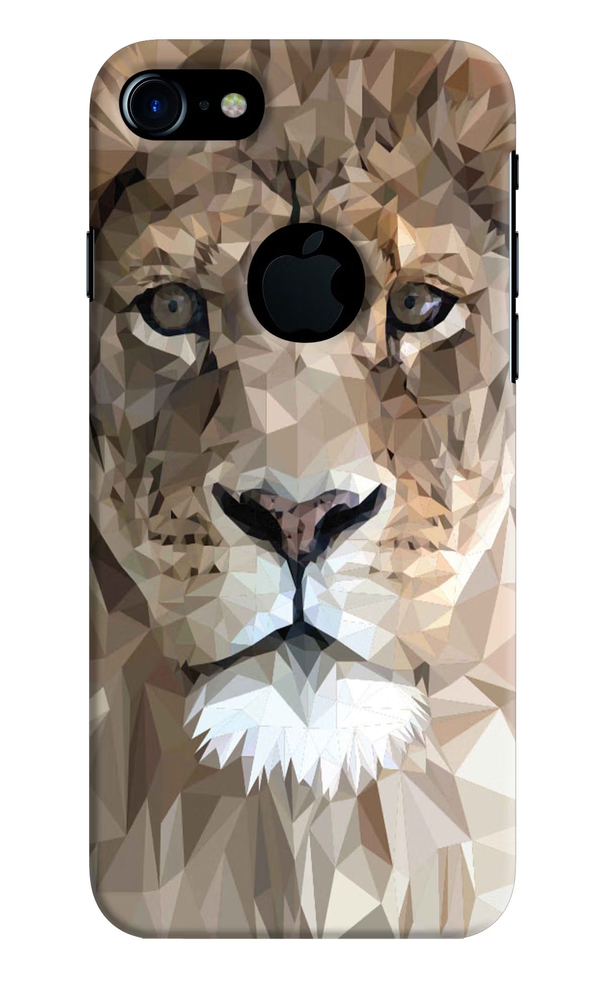 Lion Art iPhone 7 Logocut Hard Case Back Cover by Casekaro