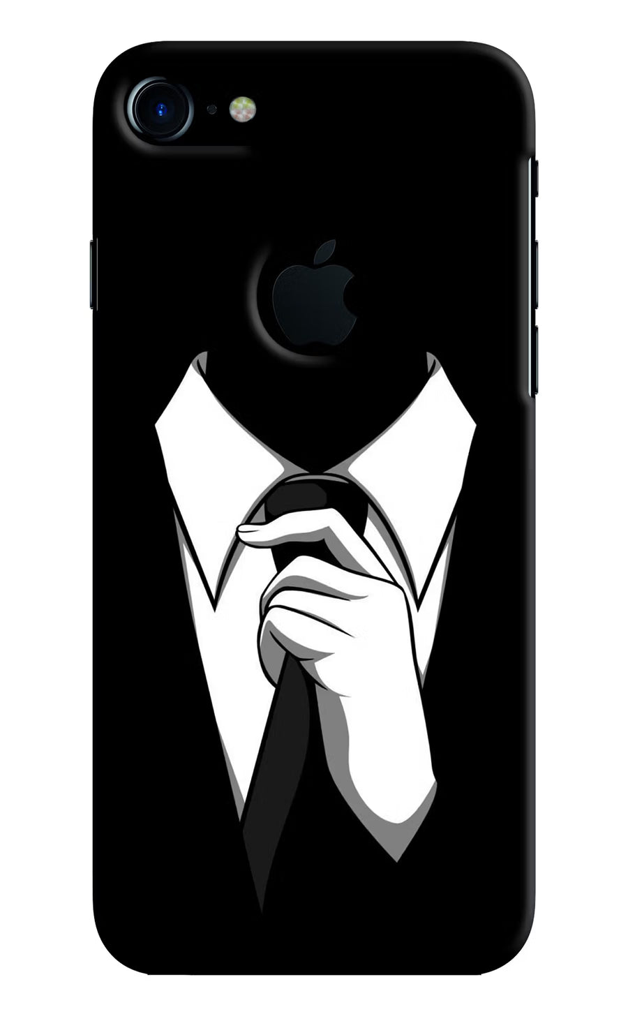 Black Tie iPhone 7 Logocut Back Cover, Hard case