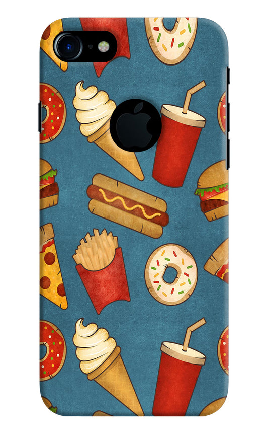 Foodie iPhone 7 Logocut Hard Case Back Cover by Casekaro